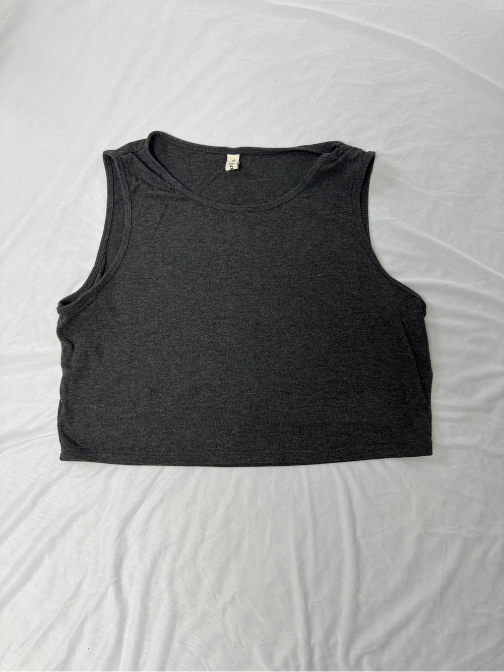 Women’s Dark Gray Cropped Tank Top